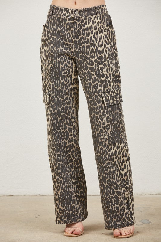 Cheetah Cargo Pants