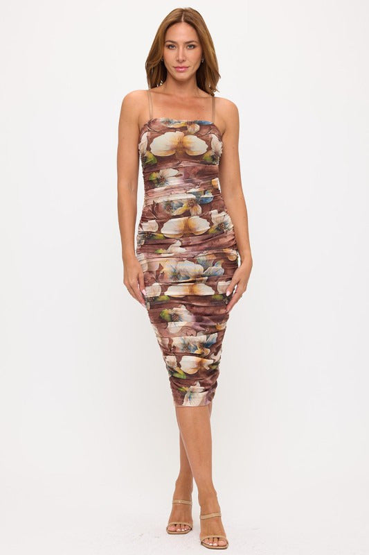 Floral Mesh Dress