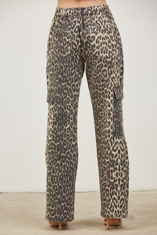 Cheetah Cargo Pants