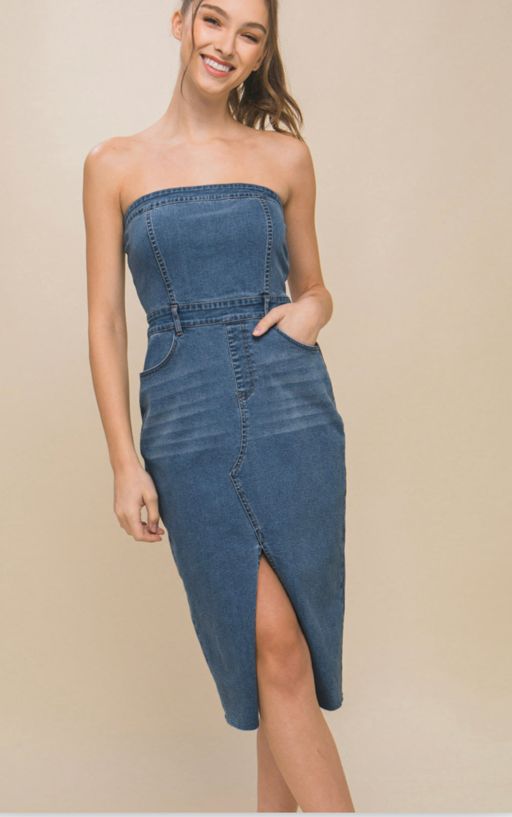 Carolina Denim Strapless