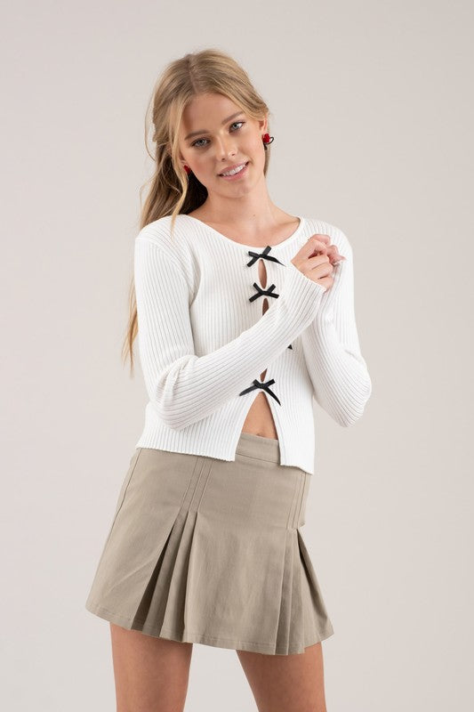 Bow Cardigan