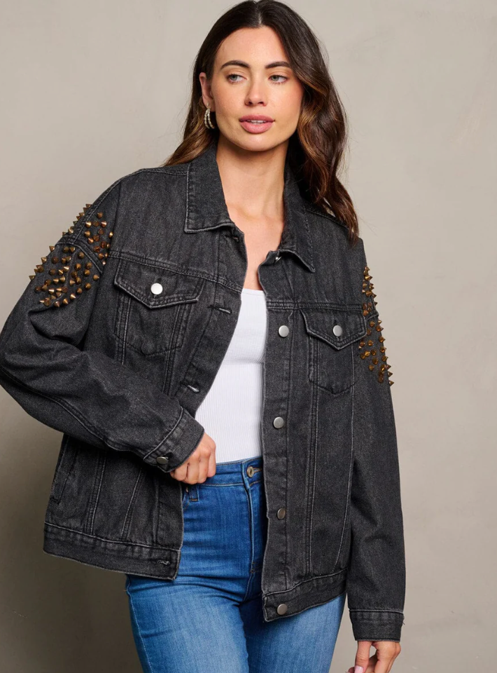 LiverPool Stud Denim Jacket