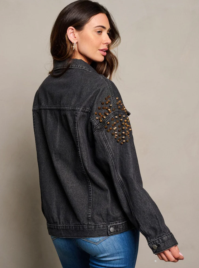 LiverPool Stud Denim Jacket