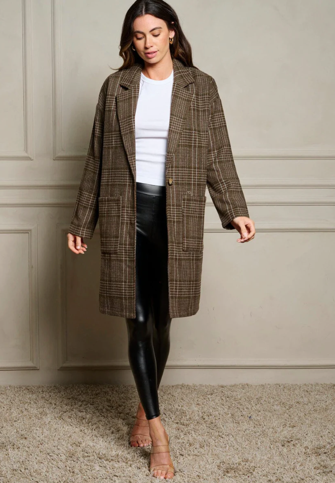 LEEDS PLAID COAT