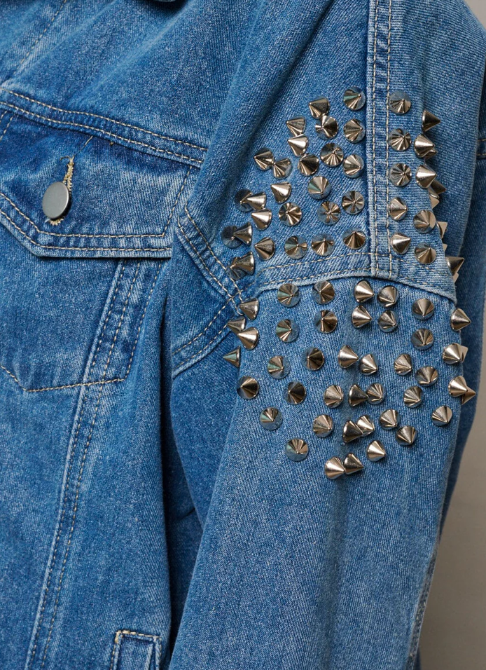 LiverPool Stud Denim Jacket