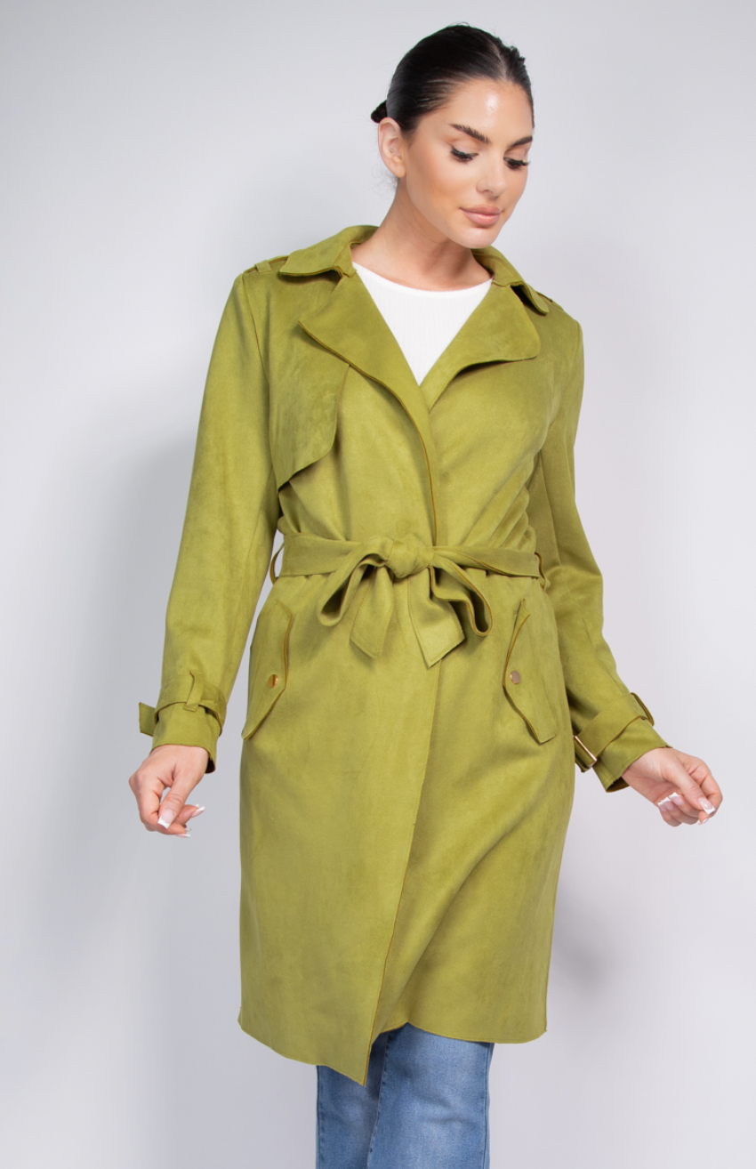 Kalmar Suede Trench Coat