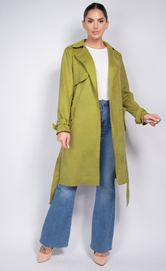 Kalmar Suede Trench Coat