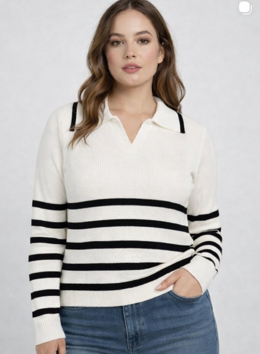 P striped Sweater