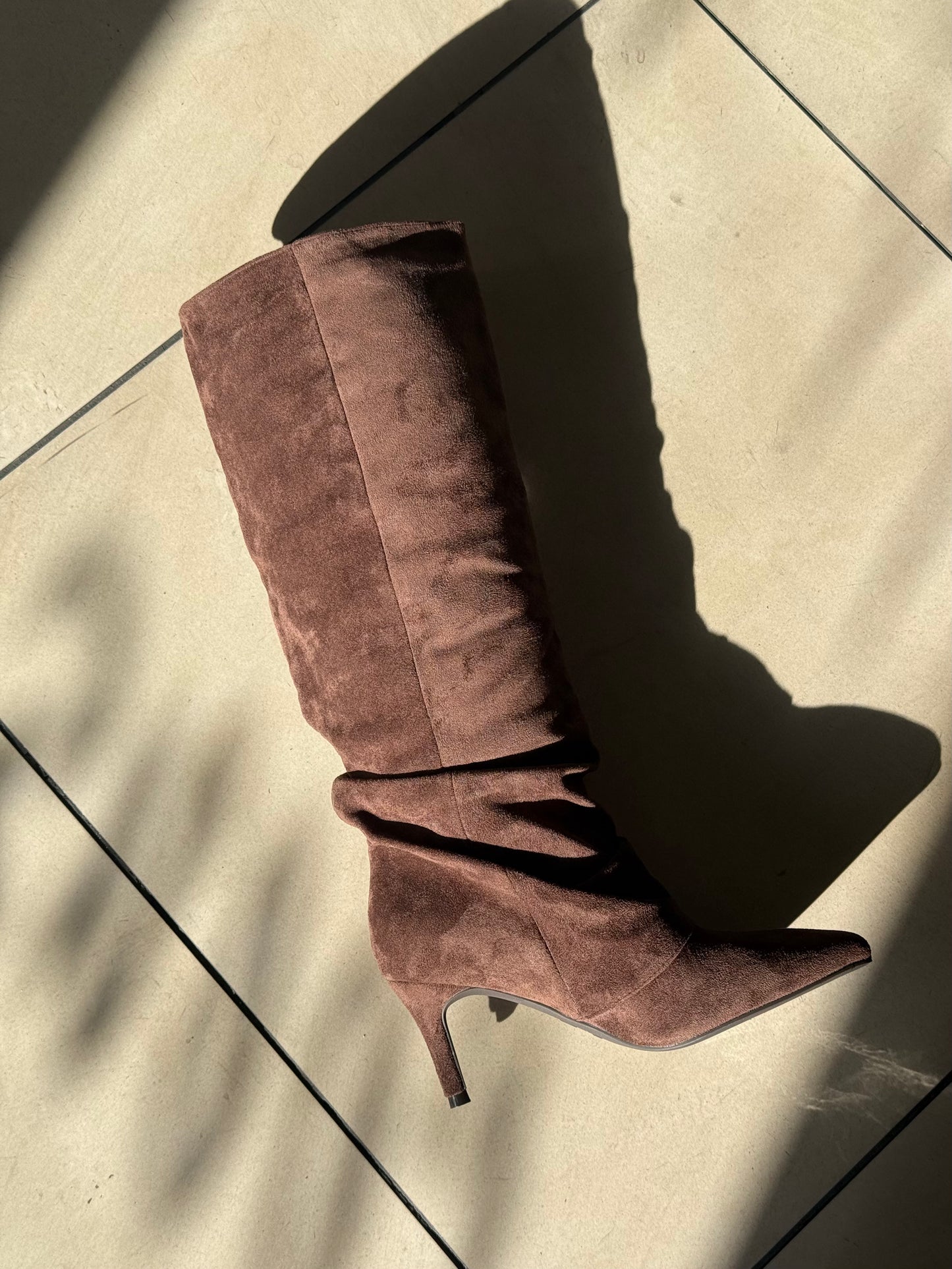 Chocolate Slouch Boot