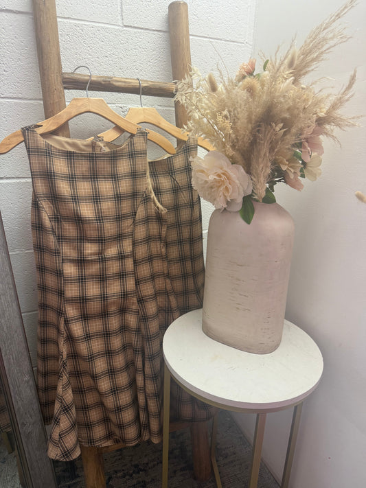 Wallace Plaid Dress